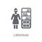 Librarian icon. Trendy Librarian logo concept on white background from Professions collection