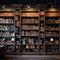Library allure Bookshelves filled with a treasure trove of knowledge
