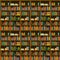 Library, bookstore - Seamless pattern with books on bookshelves.