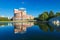 The library building lakeside