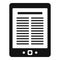 Library ebook icon, simple style