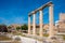 Library of Hadrian - Hadrianâ€™s Library - ruins with remaining stone archeologic artefacts at the Monstiraki square of ancient