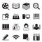 Library icons Vector illustration symbol