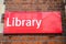 Library sign