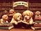 Library Week Poster with puppies