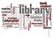 Library word cloud