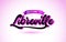 Libreville Welcome to Creative Text Handwritten Font with Purple Pink Colors Design