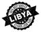 Libya Best Service Stamp with Grungy Style