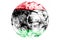 Libya fireworks sparkling flag ball. New Year, Christmas and National day ornament and decoration concept