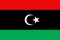 Libya flag flat