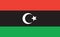 Libya flag vector graphic. Rectangle Libyan flag illustration. Libya country flag is a symbol of freedom, patriotism and