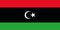 Libya flag vector iluustration. Libyan national symbol image. traditional official colors. correct proportions