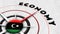 Libya Globe Sphere Flag and Compass Concept Economy Titles