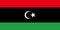 Libya vector flag. National symbol of Libya