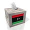 Libya - wooden ballot box - voting concept