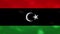 Libyan dense flag fabric wavers, background loop