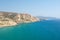 Libyan sea and clothing-optional beach near Matala beach on the Crete island, Greece.