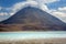 Licancabur volcanic landscape and Laguna Verde in Atacama Desert, Bolivia