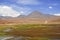 Licancabur volcano and volcanic landscape of the Atacama Desert