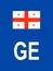 Licence Plate Country Code of Georgia