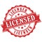 Licensed product stamp