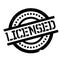 Licensed rubber stamp