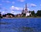 Lichfield Cathedral and Stowe Pool.