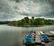 Lichtenfels ruin with boats