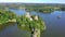 Lichtenfels ruin in Waldviertel. Beautiful famous landmark at lake Ottenstein in Waldviertel