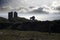 Lick castle silhouette in county kerry