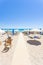 Lido Venere, Apulia - Sunshades at the beautiful beach of Lido V
