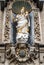 The Liebfrauenkirche with the niche figure of Mary in Downtown of Koblenz, Germany