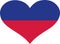 Liechtenstein flag heart