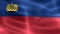 Liechtenstein flag - realistic waving fabric flag