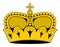Liechtenstein princely hat crown as it appears on national fla