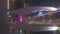 Liede Bridge on Pearl River at Night. Guangzhou City, China. Aerial View. Vertical Video