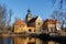 Lielstraupe medieval castle and church, Latvia