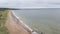 Liepaja Latvia Baltic Sea Aerial drone top view