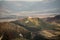 Lietavsky hrad castle ruins in autumn Sulovske vrchy mountains in Slovakia