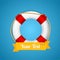 Life Bouy Background. Vector