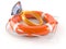 Life buoy with golden ring