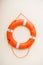 Life buoy hanging on the wall r