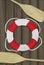 Life Buoy and Oar Background