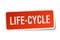 Life-cycle sticker