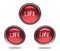 Life glass button