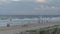 Life guard patrolled surf at Surfer`s Paradise, at the Australian Gold Coast.