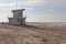 Life guard post Zeeland coast, the Netherlands