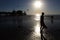 Life guard at Santa Monica Beach