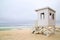 Life guard station on beach