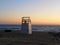 Life Guard Station on a Beach on Martha`s Vineyard